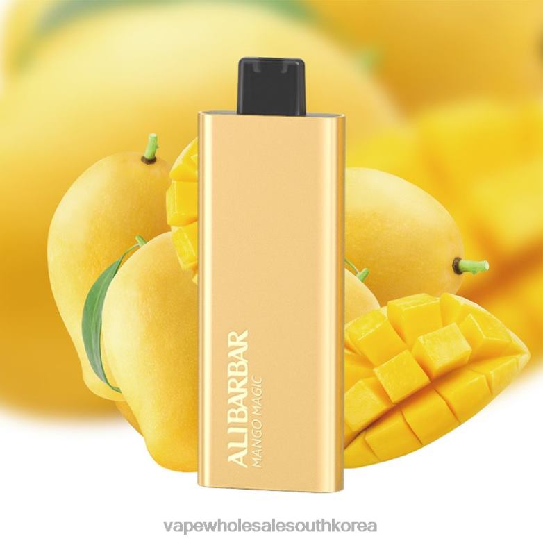 South Korea Vape Shop 86BB267 Alibarbar Pandora 7000 일회용 vape 망고 매직