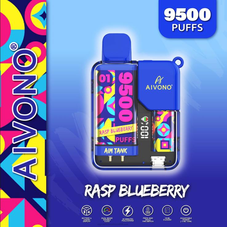 Aivono AIM TANK 9500 라즈베리 블루베리 - LTV4633 E Cigarette Seoul