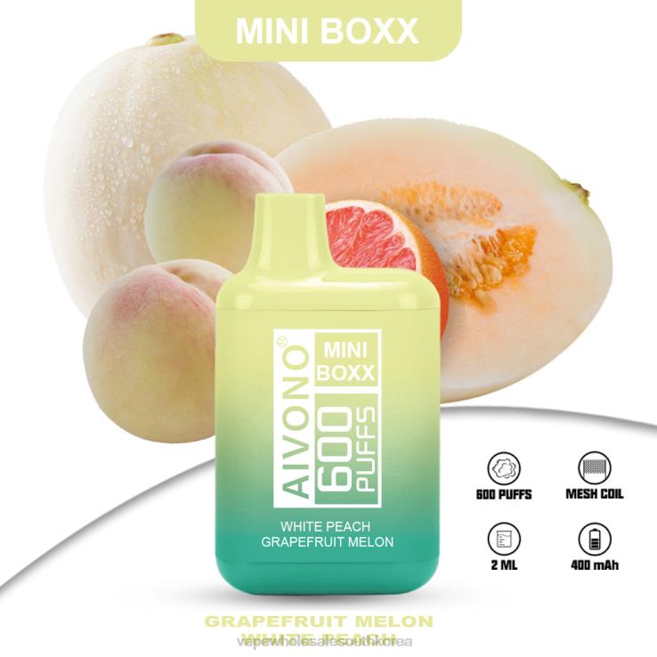 Aivono AIM MINI BOXX 600 백도 자몽 멜론 - LTV46241 전자담배 한국